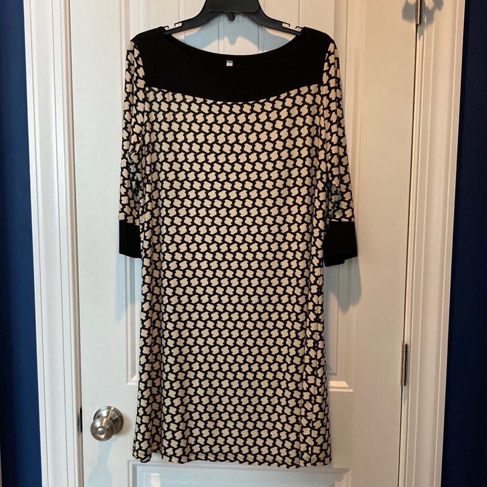 3/4 sleeve shift style dress